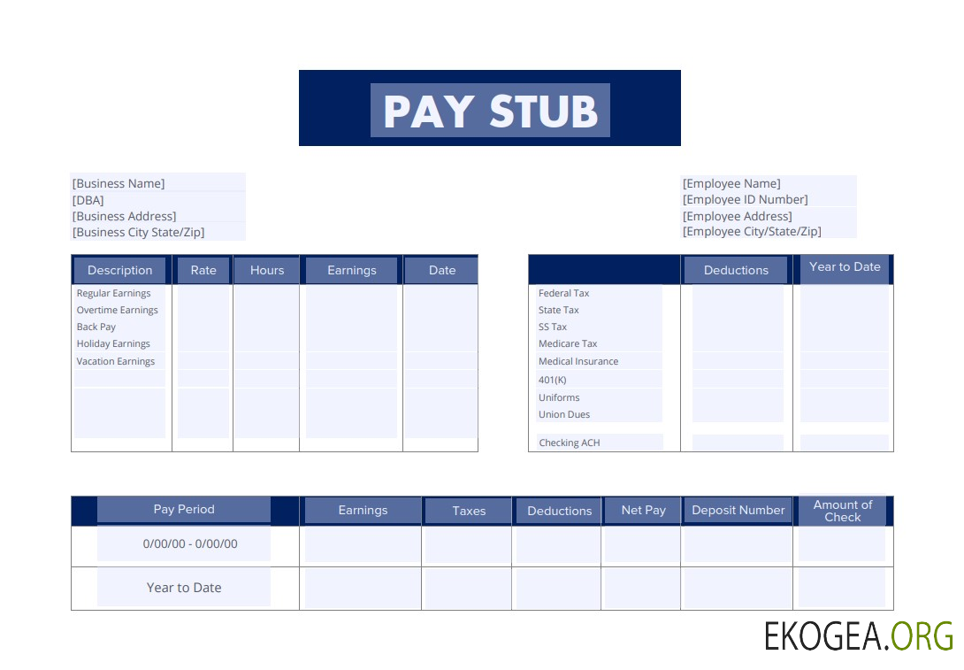 Fiche de paie des employés version 6 aux formats PDF et Word